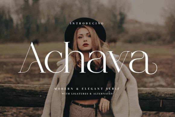 Achava Typeface: A Minimalist Font for Memorable Marketing