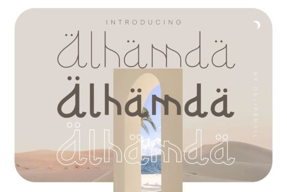 Alhamda Font: A Beautiful Serif Typeface for Craft Projects