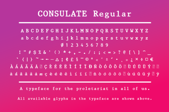 Consulate Font: A Bold Typeface for Digital Branding