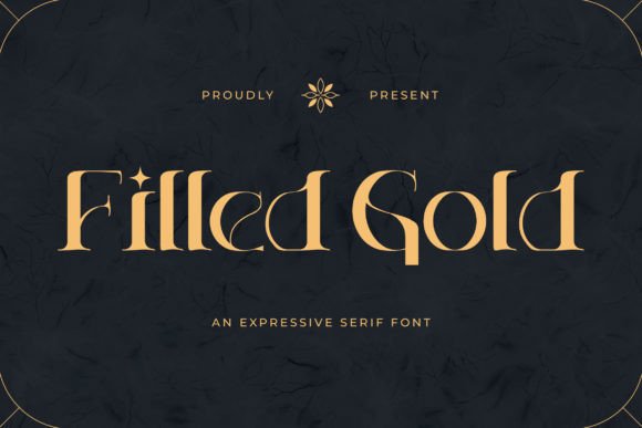 Filled Gold: A Stylish Typeface That Elevates Brand Identity