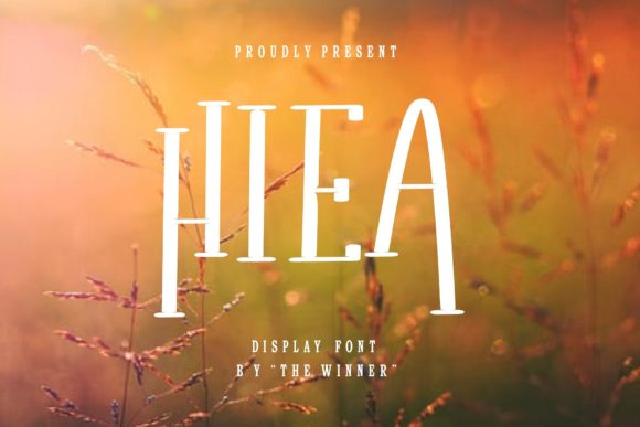 Hiea: A Stylish Typeface for Strong Web Design