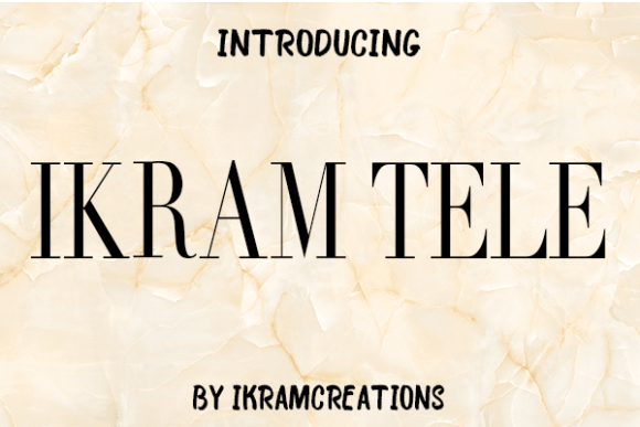Ikram Tele: A Serif Font with Heart for Editorial Design