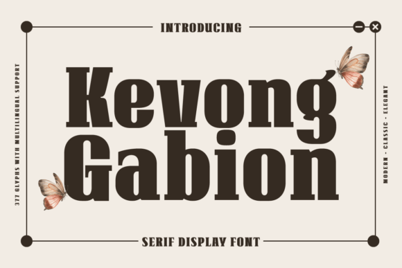 Kevong Gabion Font: A Timeless Typeface for Creative Makers