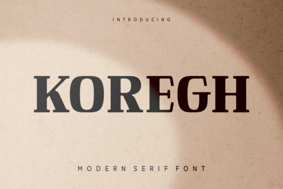 Koregh Font: A Timeless Typeface for Editorial Elegance