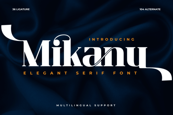 Mikanu: A Refined Serif Typeface for Editorial Elegance