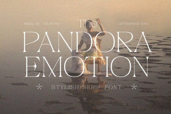 Pandora Emotion: A Stylish Serif Font for Branding Projects
