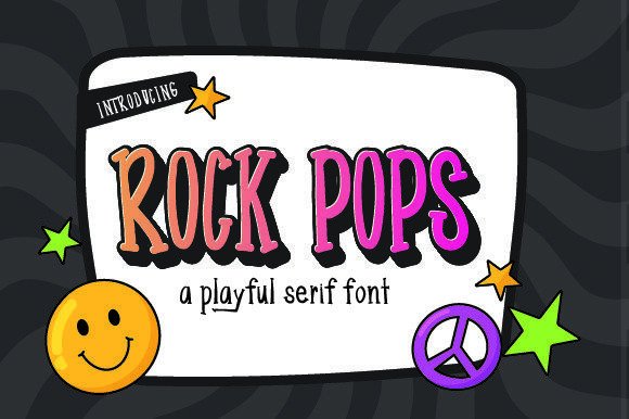 Rock Pops Typeface: A Playful Serif for Editorial Design