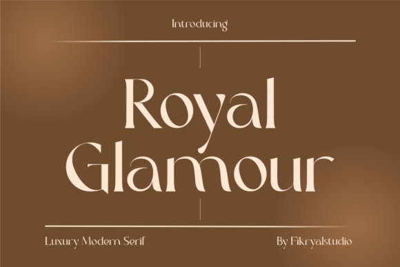 Royal Glamour Typeface: Elevating Brand Visuals with Sophisticated Typography