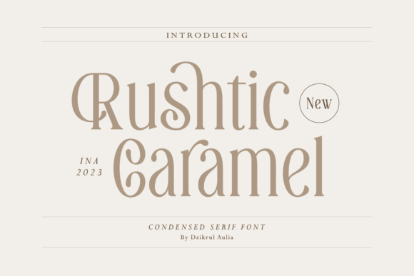 Rushtic Caramel: A Warm and Versatile Typeface for Creative Projects