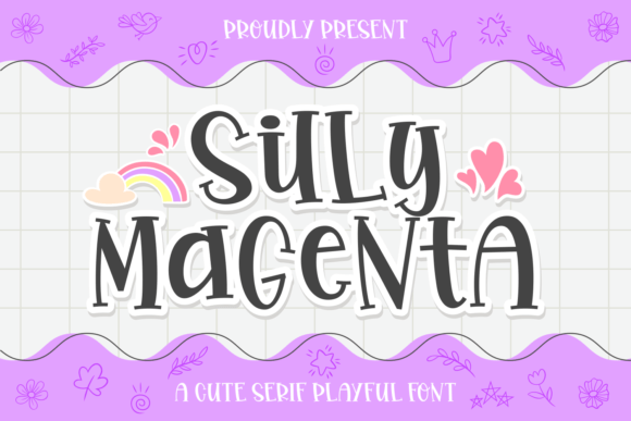 Silly Magenta: A Charming Serif Font for Crafters and Makers