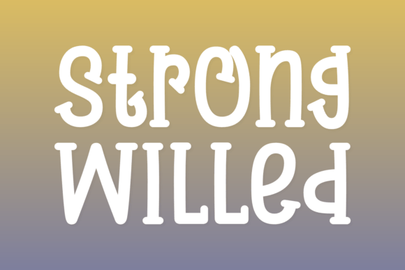 Strong Willed Typeface for Bold Web Design