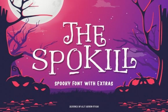 The Spokill Font: A Halloween Serif Typeface for Makers